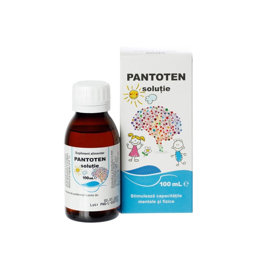 Pantoten, soluție cu fructoză, 100 ml, VitaPharm recenzii