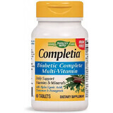 Completia Diabetic Multi-Vitamin (fara fier) Natures Way, 30 tablete, Secom