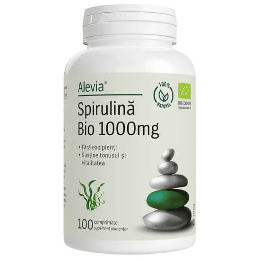 Spirulina Bio 1000mg, 100 comprimate, Alevia recenzii