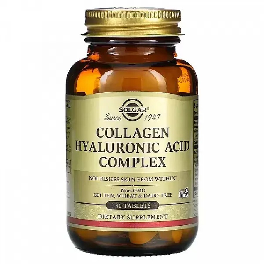 Collagen Hyaluronic Acid Complex 120mg 30 tabl, Solgar recenzii