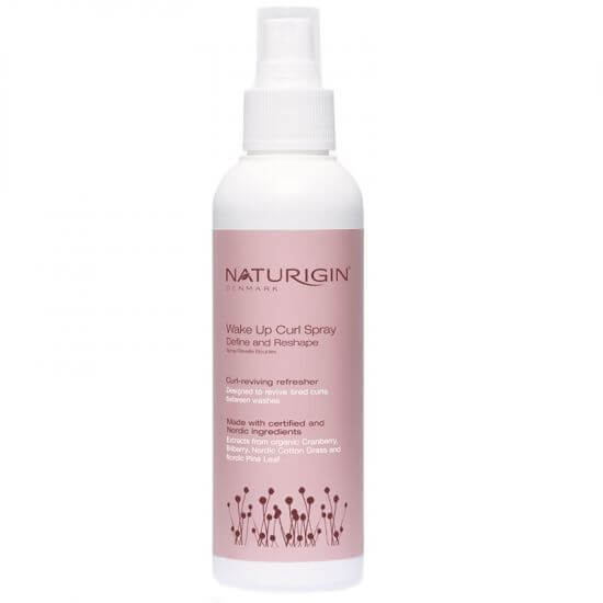 Spray organic pentru definirea parului cret, remodelarea si sustinerea buclelor Wake Up Curl, 150 ml, Naturigin