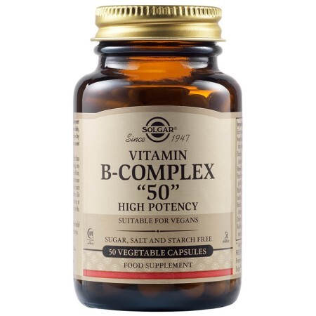 Complex de vitamine B "50", 50 capsule, Solgar