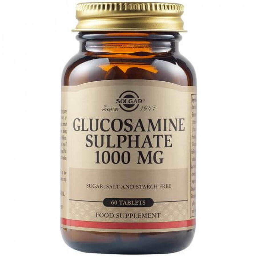 Sulfat de glucozamină 1000 mg, 60 tablete, Solgar