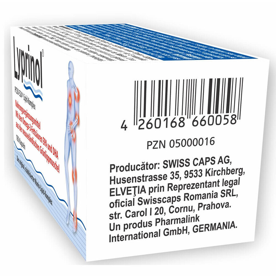 Complex lipidic marin Lyprinol, 180 capsule, Pharmalink