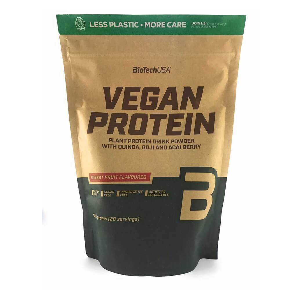 Complex proteic Vegan Protein, 500 g, BioTech USA Vitamine si suplimente