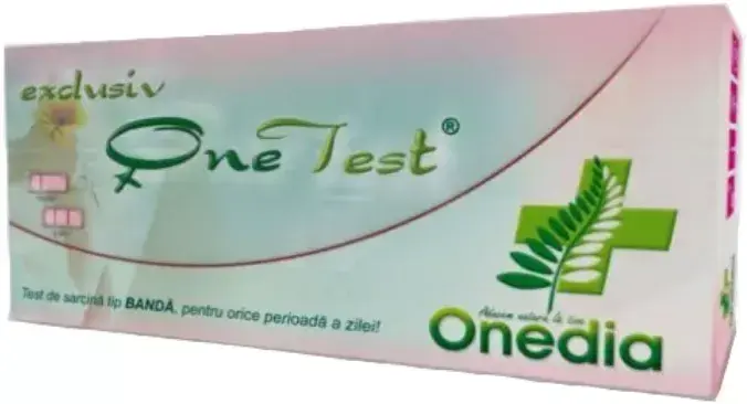 dupa cate zile se face un test de sarcina Test de sarcina One Test tip banda, 1 bucata, Onedia