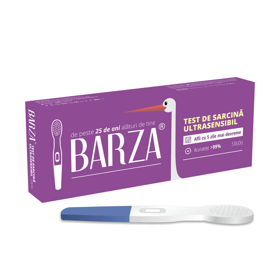 Test de sarcina stilou ultrasensibil, 1 bucata, Barza