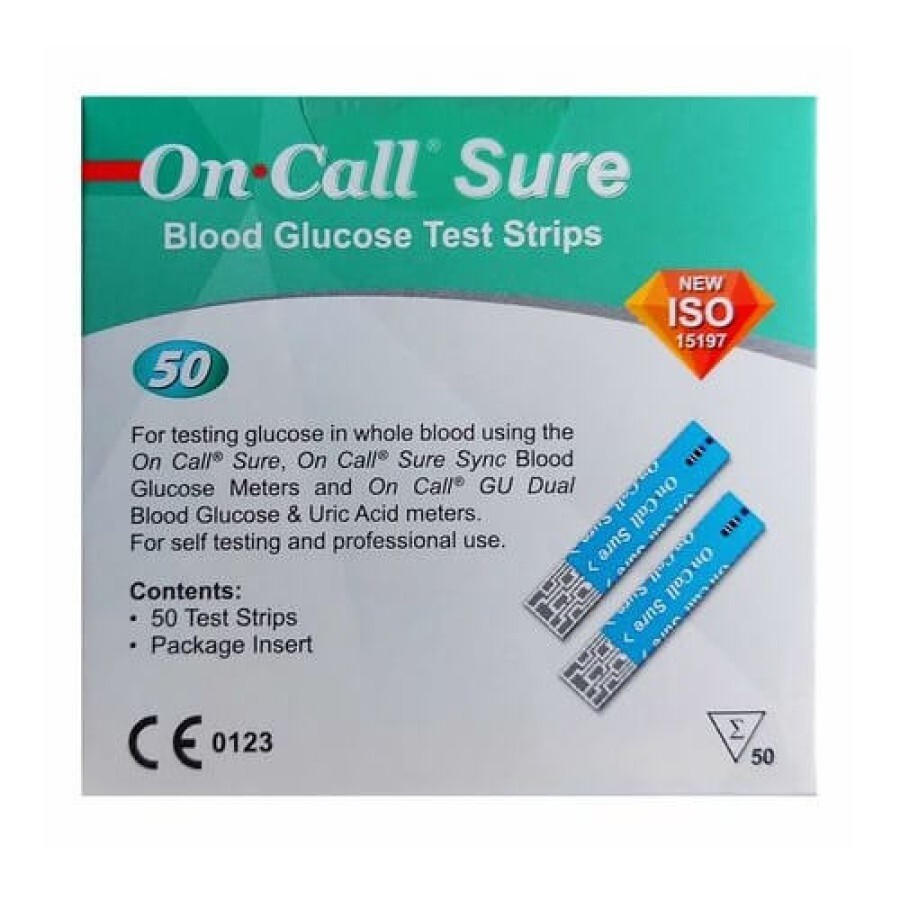Teste glicemie On Call Sure, 50 bucăți, Acon Laboratories recenzii