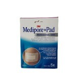 Comprese absorbante Medipore+Pad, 10x10 cm, 5 bucati, 3M