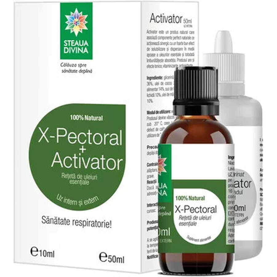 X-Pectoral + Activator, 10+50 ml, Steaua Divina