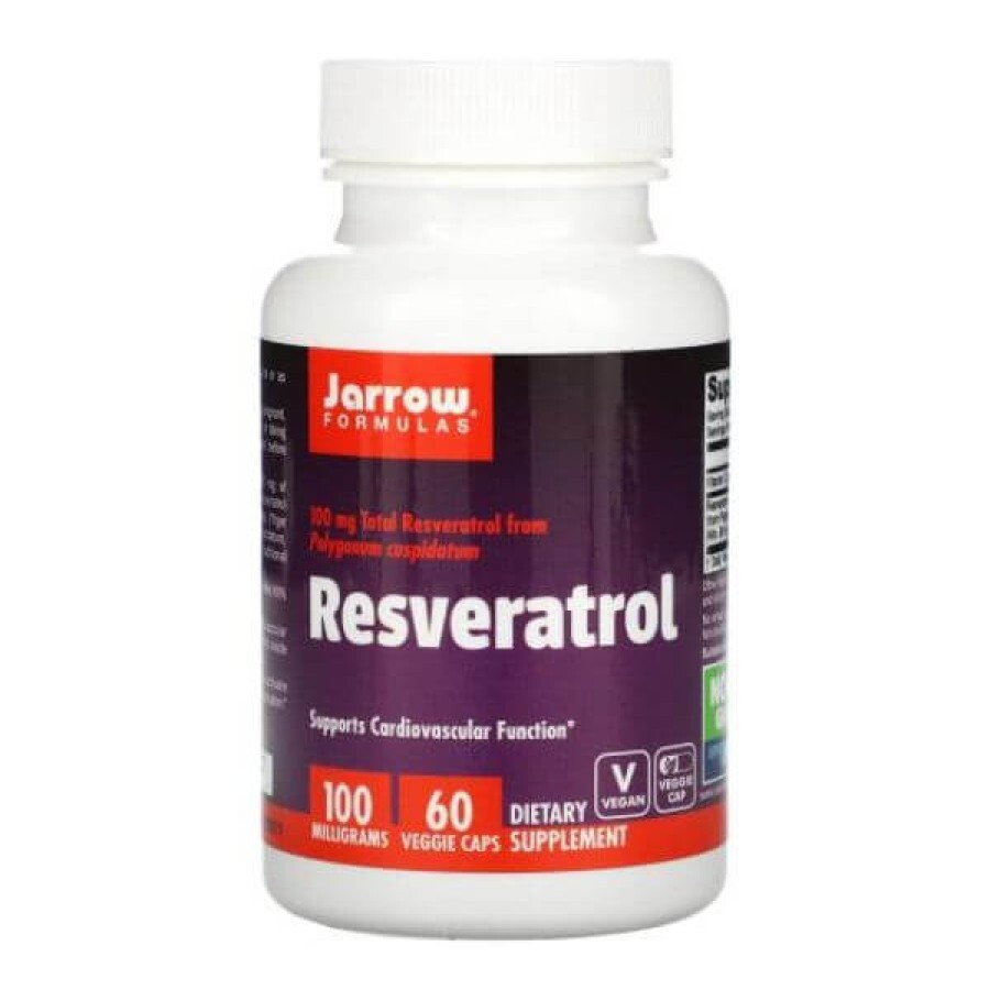 Resveratrol  Jarrow Formulas, 100 mg, 60 capsule vegetale, Secom