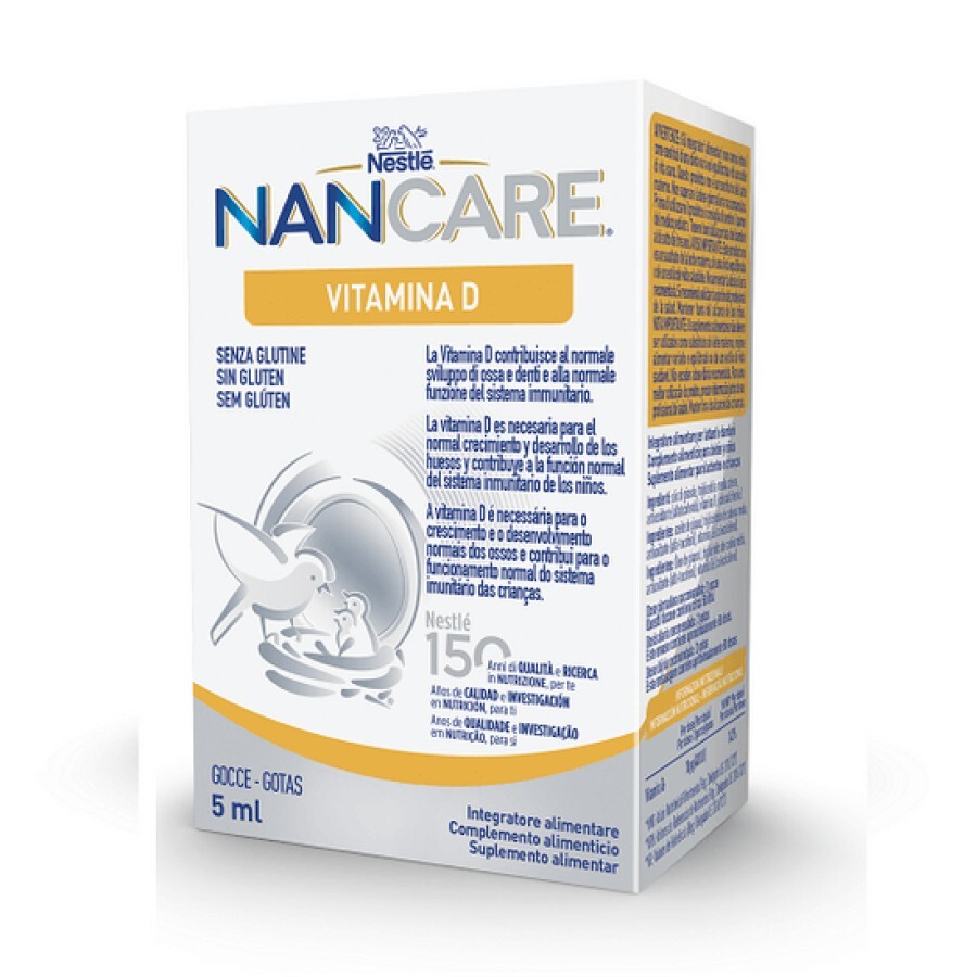 Vitamina D Nancare, 5 ml, Nestle recenzii