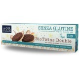 Biscuiti bio cu crema de cacao,Bio Twins, 125 g, Sottolestelle