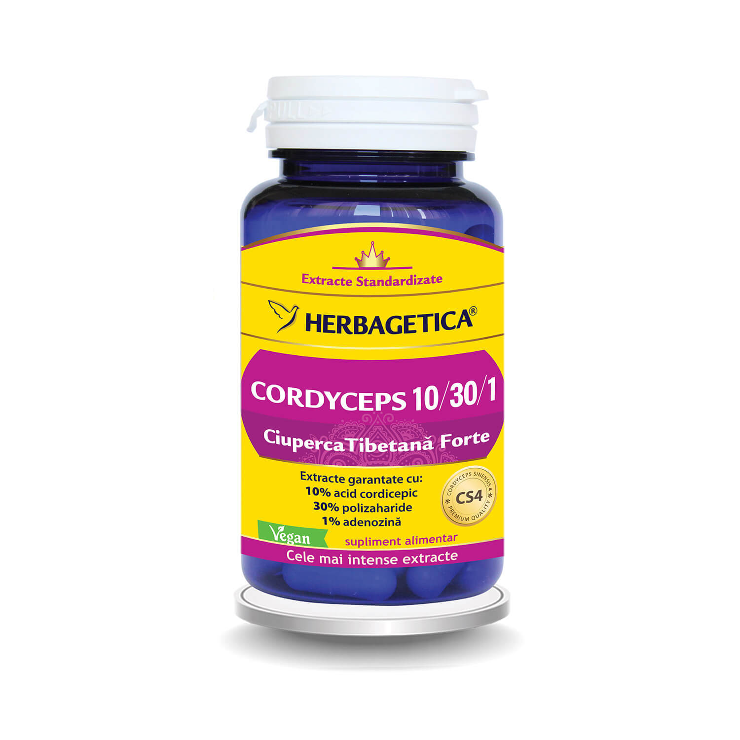 Cordyceps Forte, 30 capsule, Herbagetica