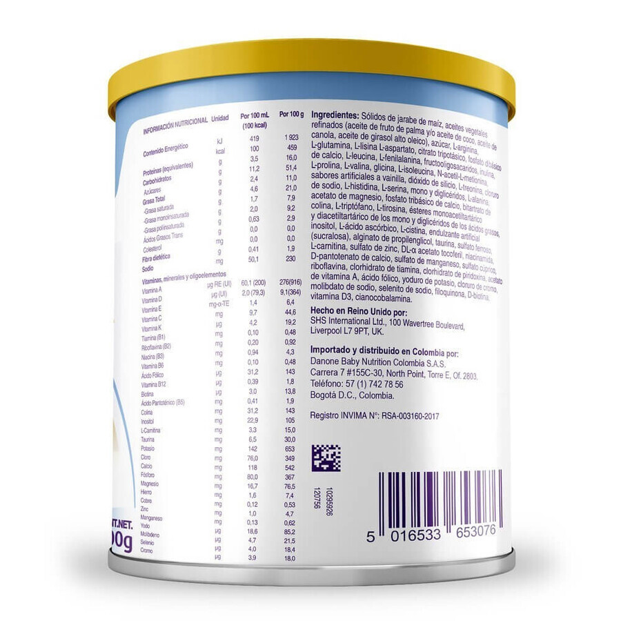 Préparation spéciale hypoallergénique Neocate Junior avec arôme de vanille, +12 mois, 400 g, Nutricia