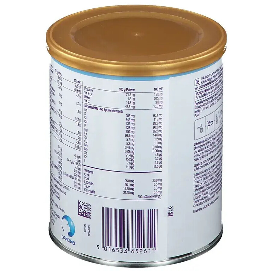 Préparation spéciale hypoallergénique Neocate Junior avec arôme de vanille, +12 mois, 400 g, Nutricia