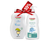 Oferta Pachet Detergent pentru biberoane 500 ml si Sampon fara miros 400 ml, Friendly Organic