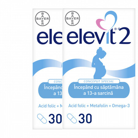 Oferta Pachet Elevit 2, 2x30 capsule, Bayer