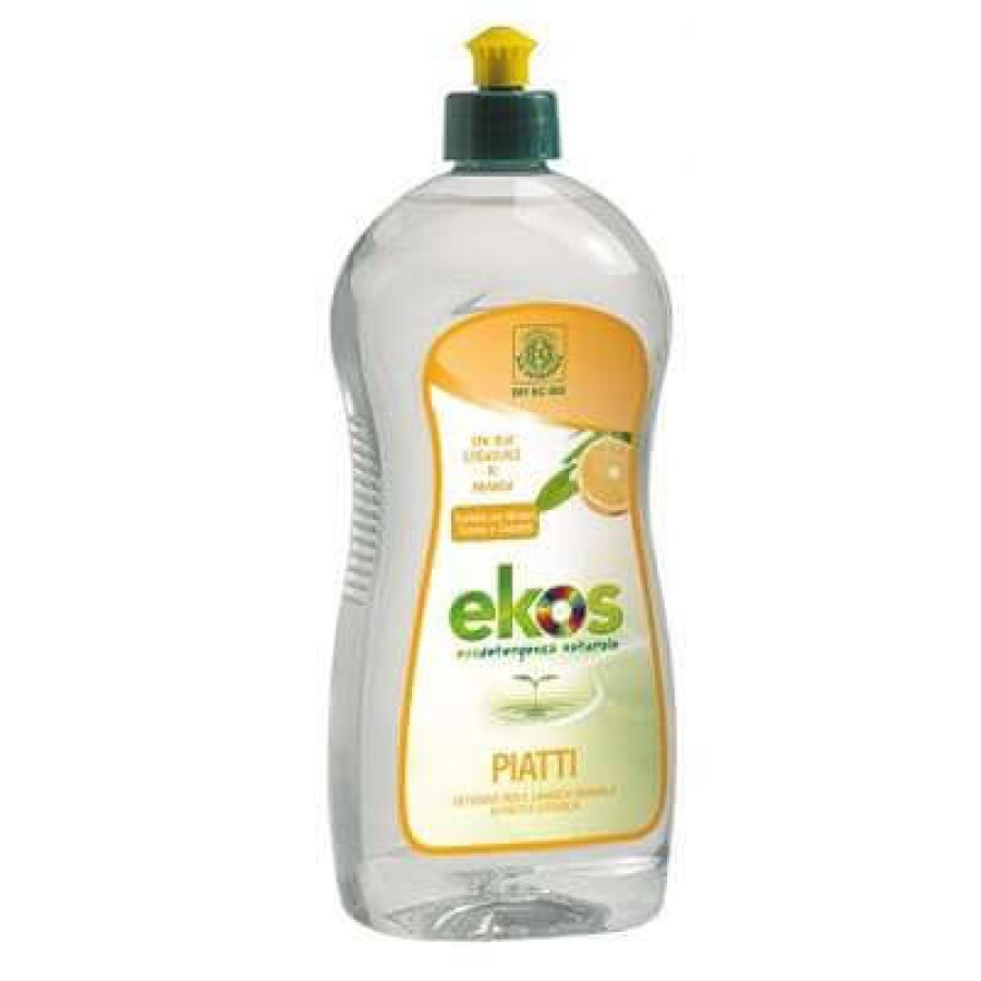 Solutie Eco pentru spalat vase si biberoane cu portocale Ekos, 750 ml, Pierpaoli