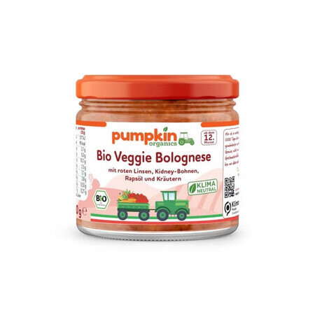 Sos bio pentru paste bolognese cu linte, fasole si legume, 250 g, Pumpkin Organics