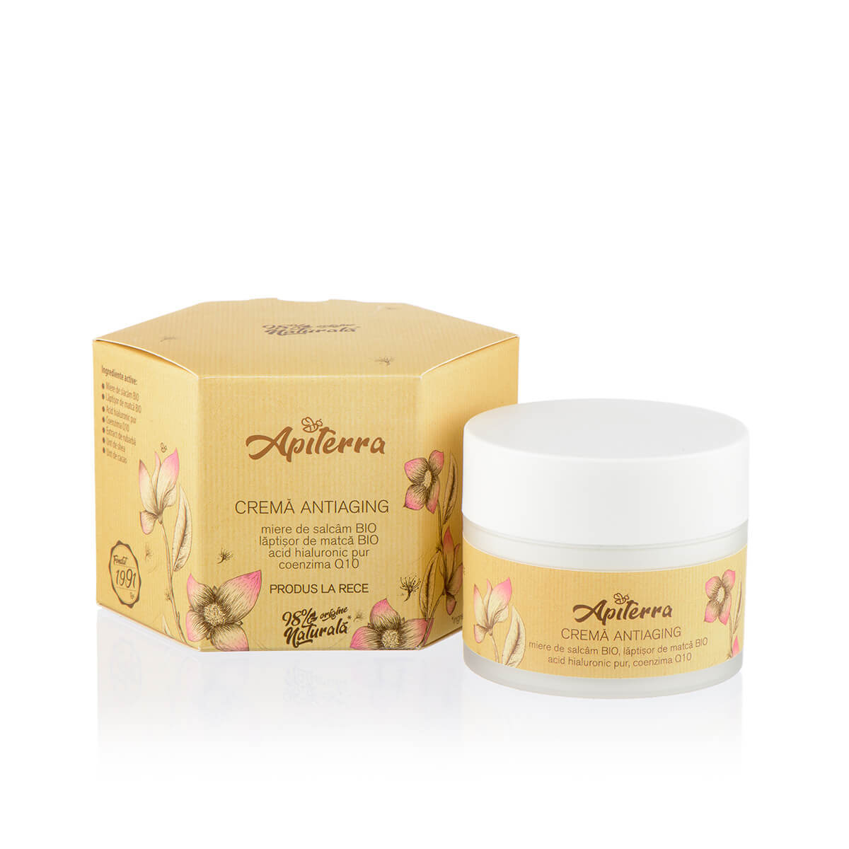 Cremă antiaging Apiterra, 50 ml, Apicola Pastoral Georgescu