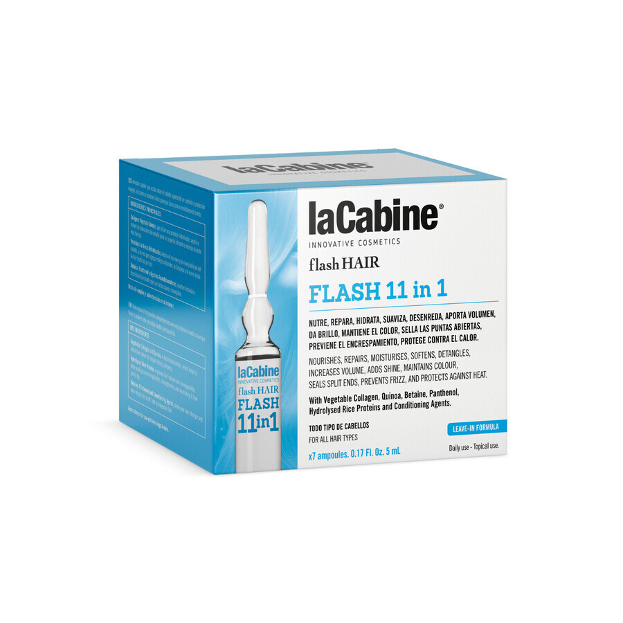 LA CABINE - FH 11 in 1 FLASH HAIR vials for hair 7X5 ml