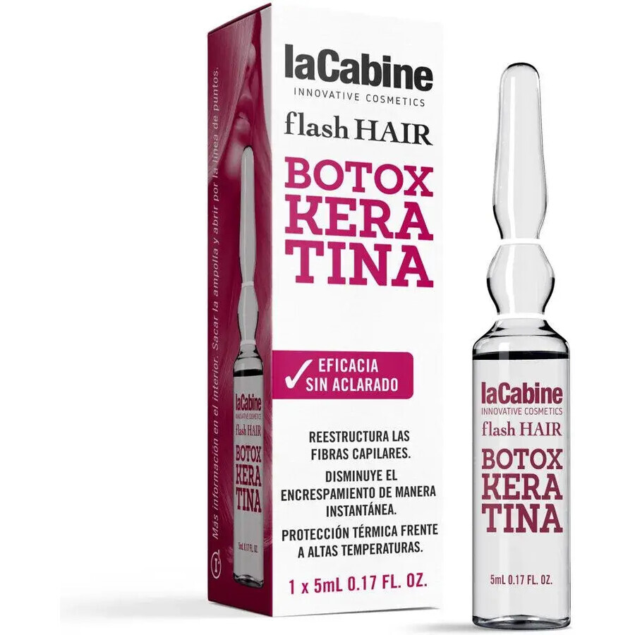 Fiolă Flash Hair Botox Keratină, 1 fiolă x 5 ml, La Cabine