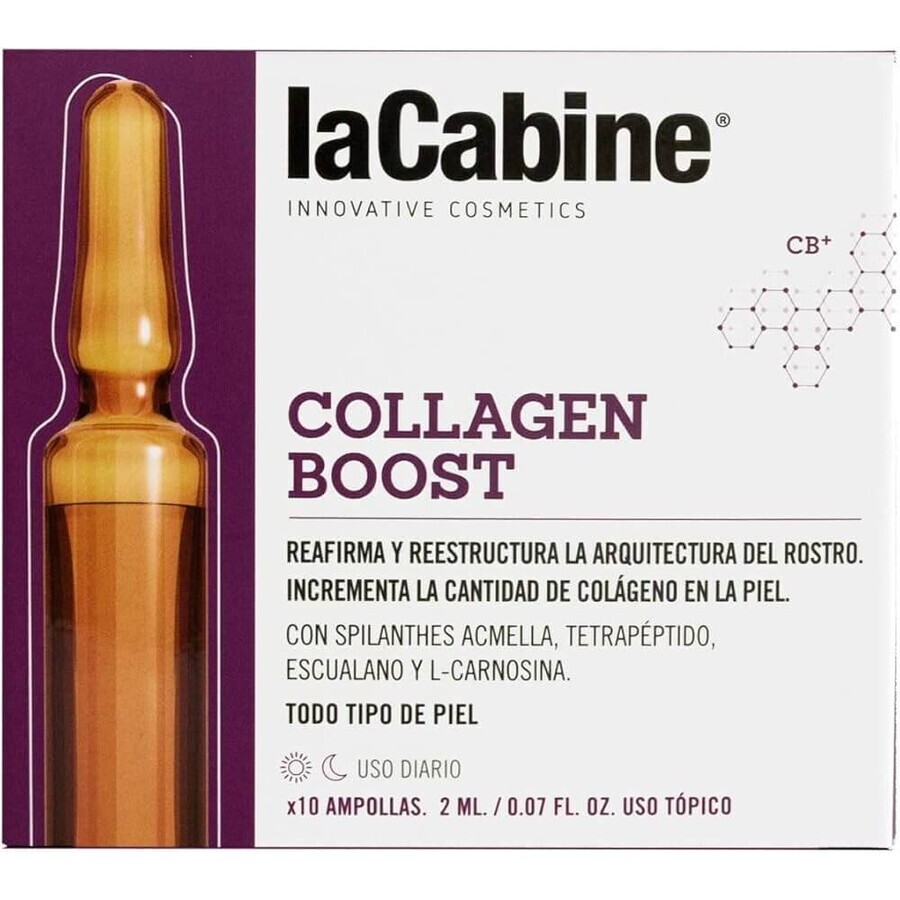 Fiole pentru ten Collagen Boost, 10 fiole x 2 ml, La Cabine