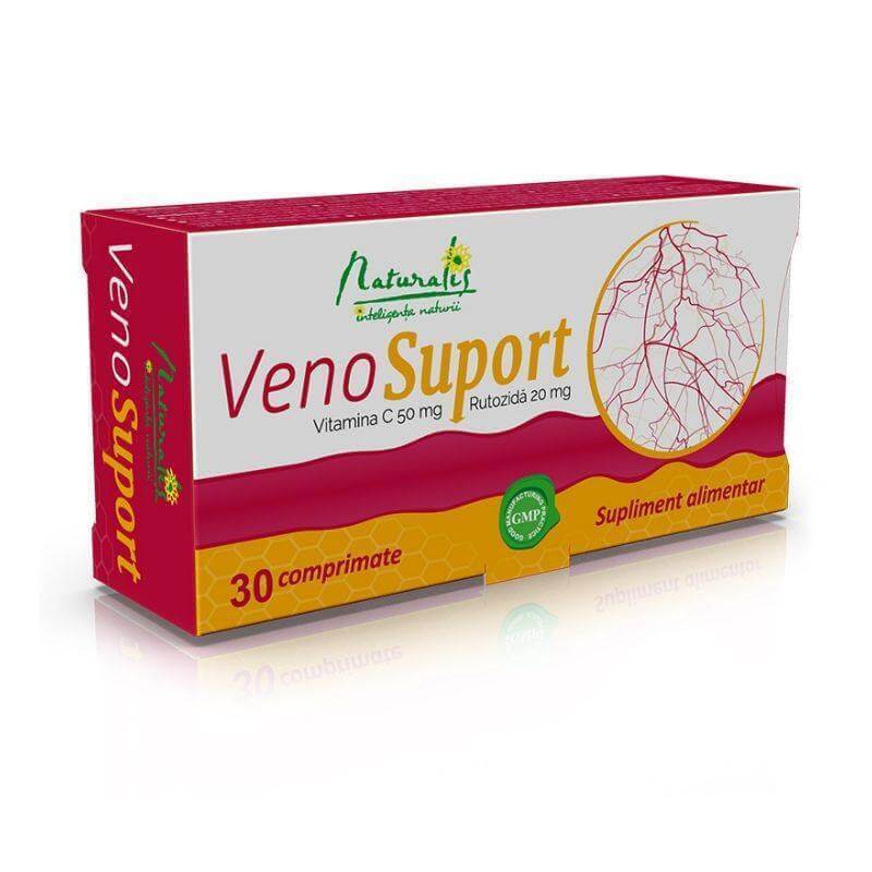 iodura de potasiu atb 65 mg x 30 compr. Naturalis VenoSuport x 30 compr.