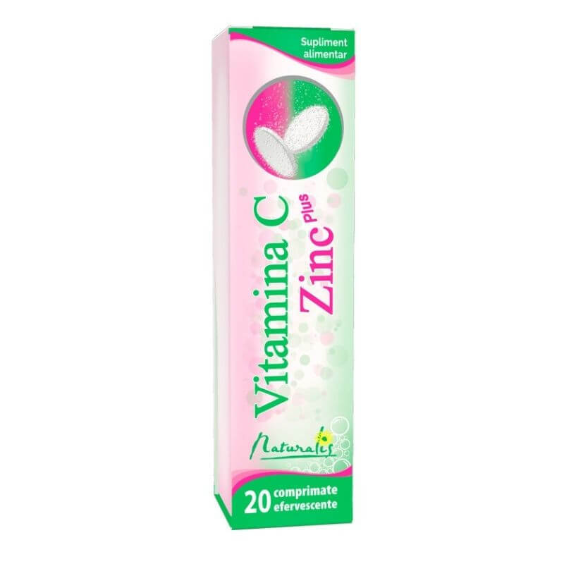 iodura de potasiu atb 65 mg x 30 compr. Naturalis Vitamina C 1000 mg + Zinc x 20 compr. eff.