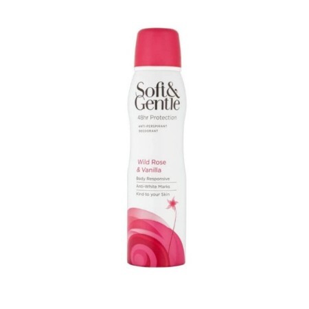 Soft & Gentle deodorant trandafir salbatic si vanilie 150 ml
