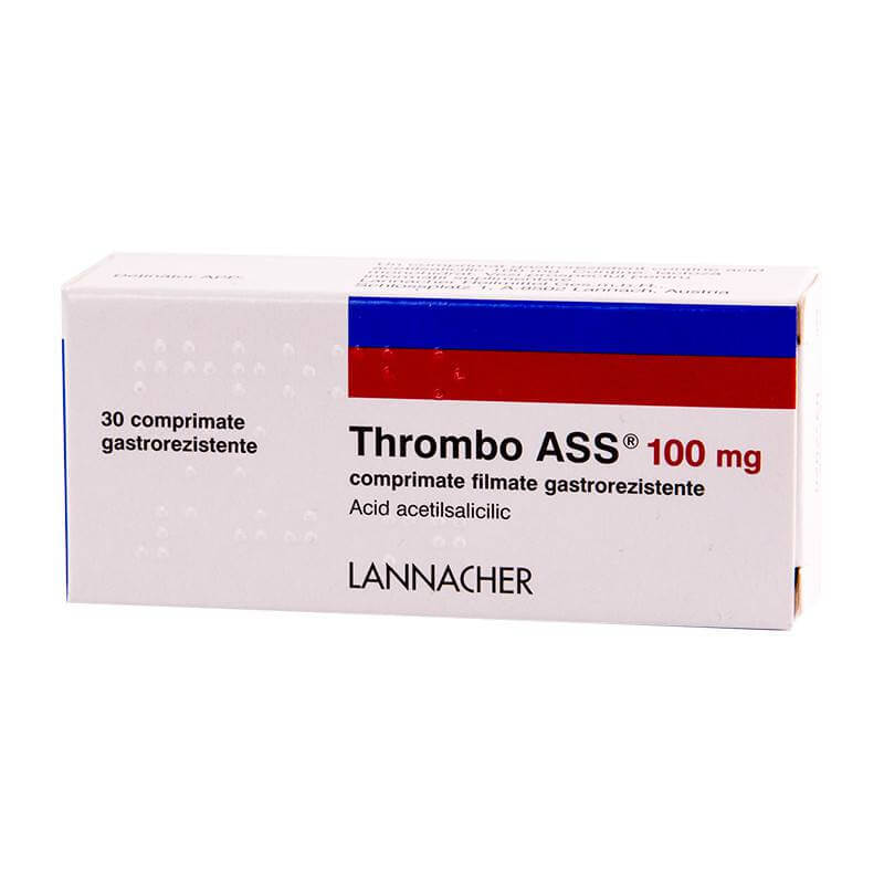Thrombo ASS 100 mg x 30 compr Medicamente fără Rețetă (OTC)