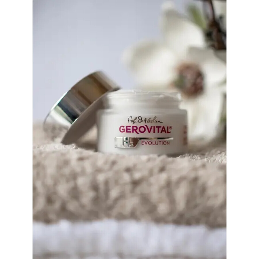 Crema antiarrugas con Ácido Hialurónico, concentración 3% Gerovital H3 Evolution 50 ml, Farmec