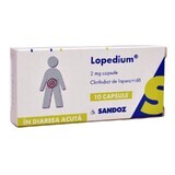 Lopedium, 2 mg, 10 capsule, Sandoz