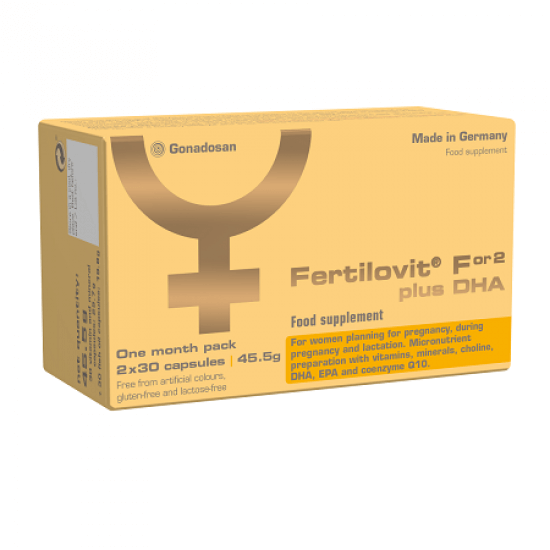 Fertilovit F or2 plus DHA, 60 capsule, Gonadosan Vitamine si suplimente