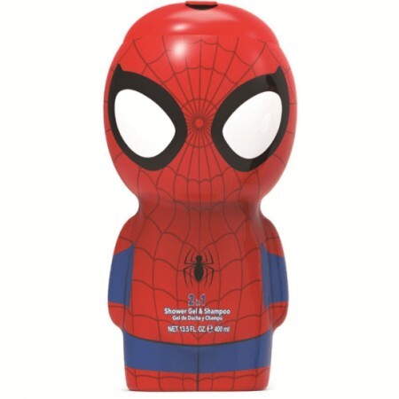 Gel de dus si sampon pentru copii Spiderman, 400 ml, Air Val