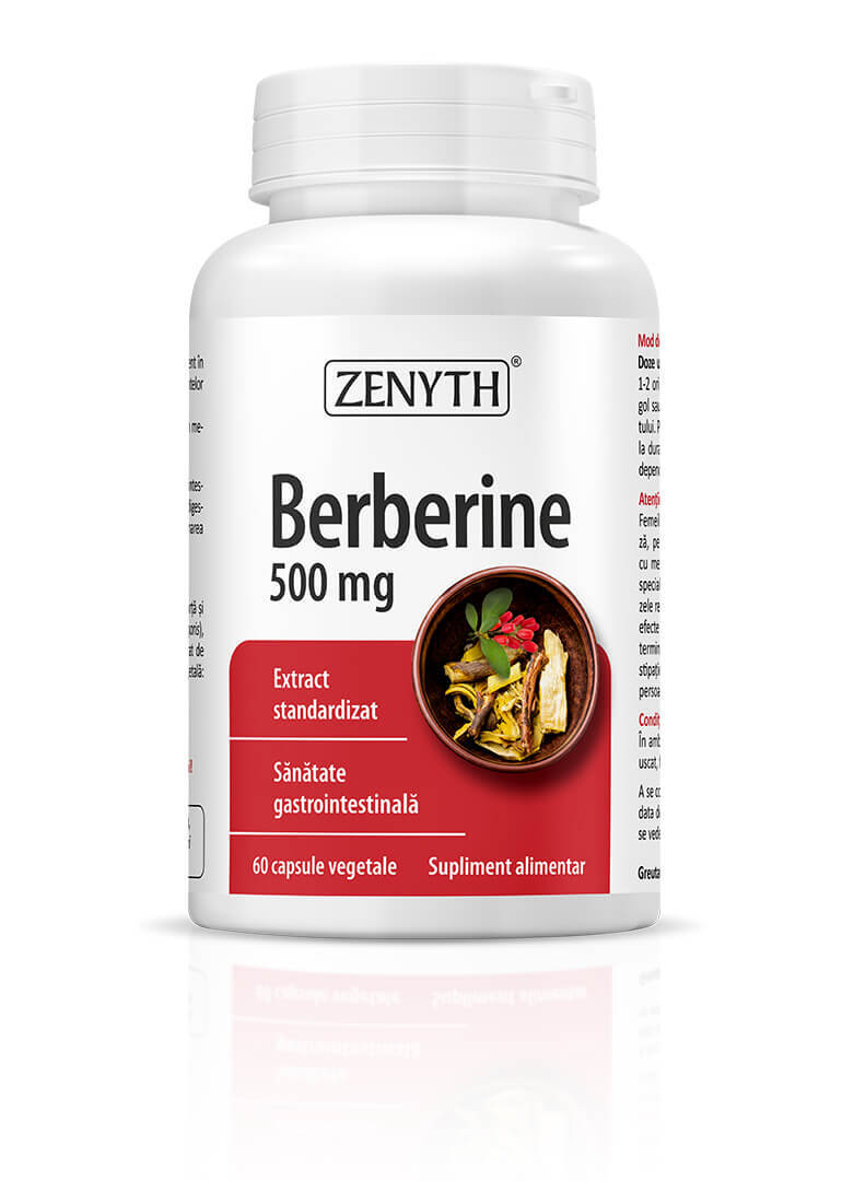 Berberine, 500 mg, 60 capsule, Zenyth Vitamine si suplimente
