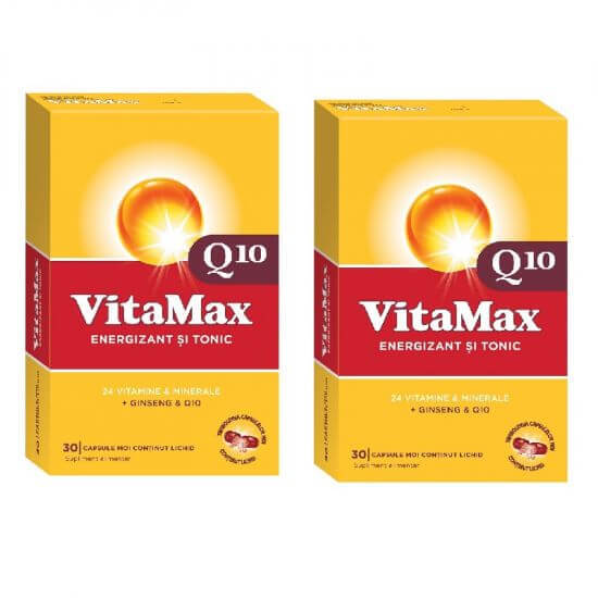 Pachet Vitamax Q10, 30 capsule (2 la preț de 1), Perrigo Vitamine si suplimente