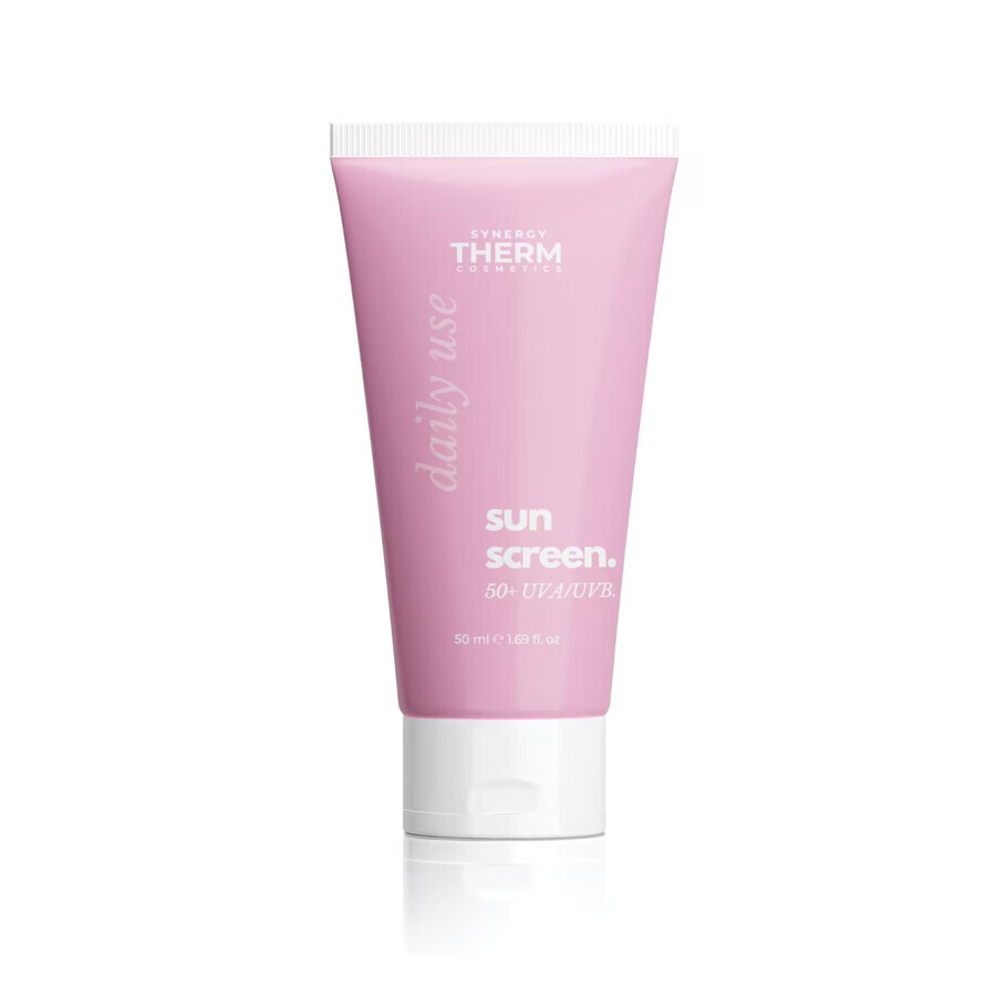 Crema Synergy Therm Apa+ Daily Use Sunscreen, SPF 50+, 50 ml, Synergy Therm recenzii