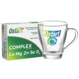 Ostart Complex Ca + Mg + Zn + Se + D3, 30 comprimate + cana, Fiterman
