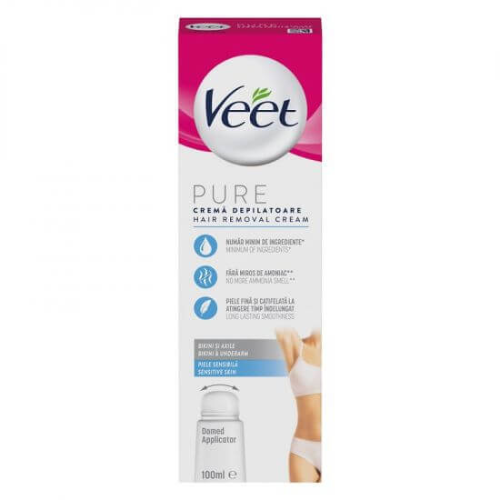 Crema depilatoare pentru axiale, 100 ml, Veet