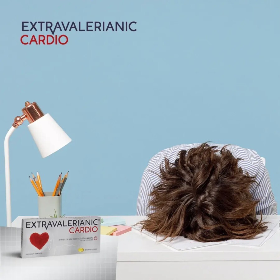 Extravalerianic Cardio, 15 capsule, Biofarm