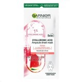 Masca servetel pepene rosu si acid hialuronic Ampoule Firm Skin Naturals, 15 g, Garnier