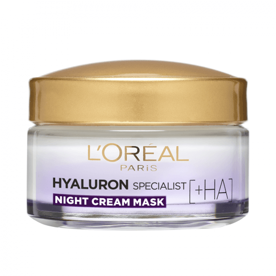 Crema antirid hidratanta de noapte Hyaluron Specialist, 50 ml, Loreal Frumusete si ingrijire