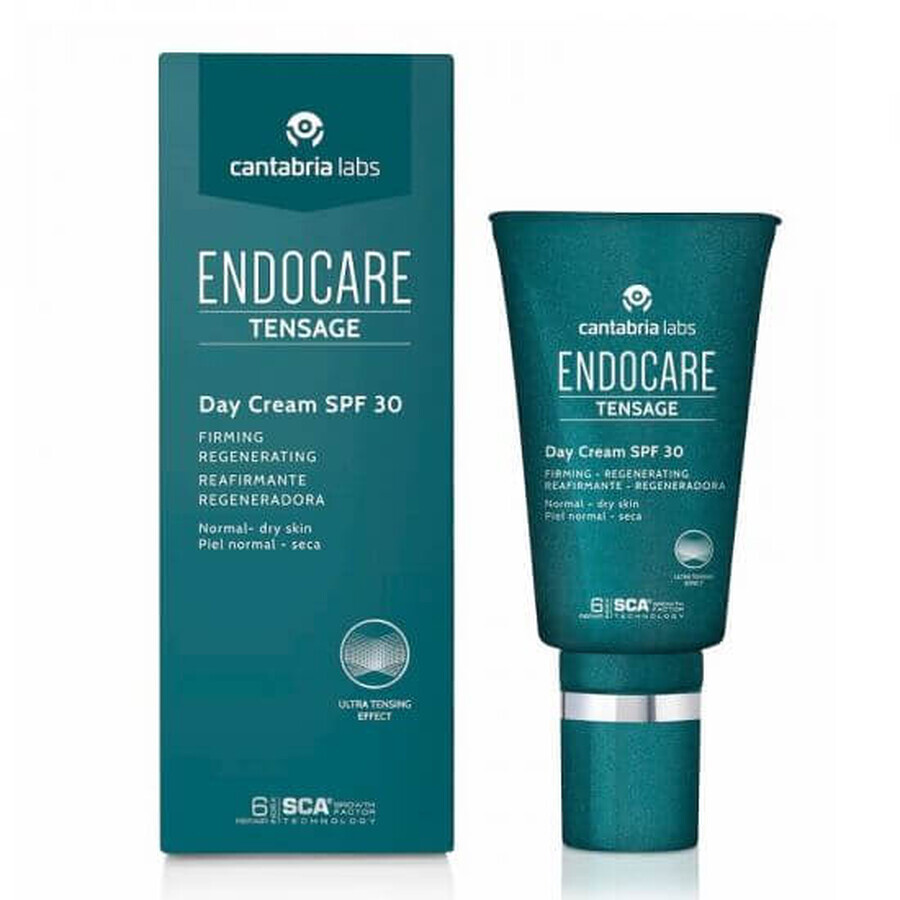 Crema de zi cu SPF 30 Endocare Tensage, 50 ml, Cantabria Labs