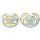 Suzete fosforescente Ultra Air Philips Avent, +18 luni, 2 bucati Galben SCF376/01, Philips