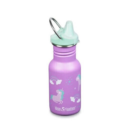 Recipient din otel inoxidabil cu capac Sippy, Narrow, 355 ml, Unicorn, Klean Kanteen