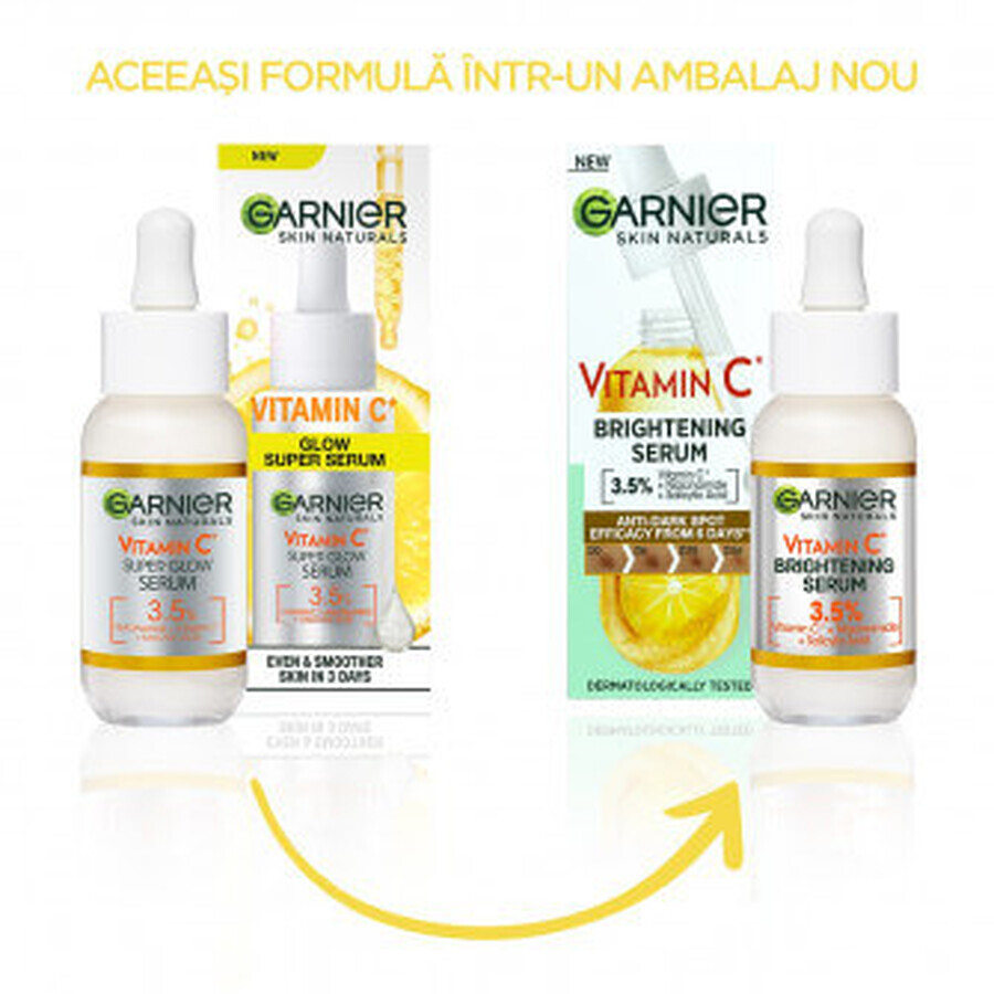 Garnier Skin Naturals Ser cu vitamina C , 30 ml