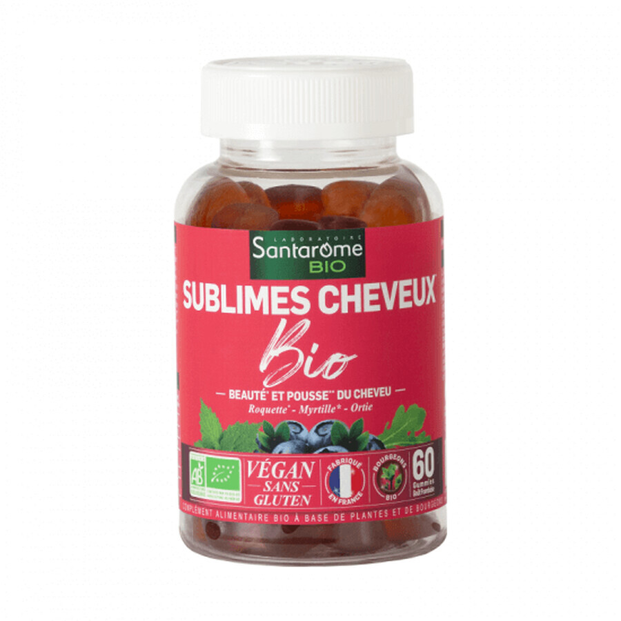 Sublimes Cheveux Bio, 60 gélules, Santarome