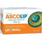 Ascolip Vitamin C Liposomal mit Orangengeschmack, 1000 mg, 30 Sachets, Liposhell